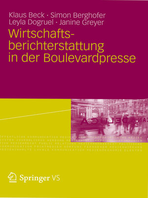 cover image of Wirtschaftsberichterstattung in der Boulevardpresse